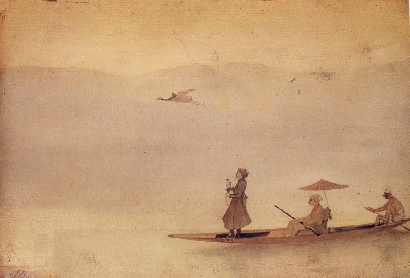 Abanindranath Tagore Hunting on the Wular oil painting picture